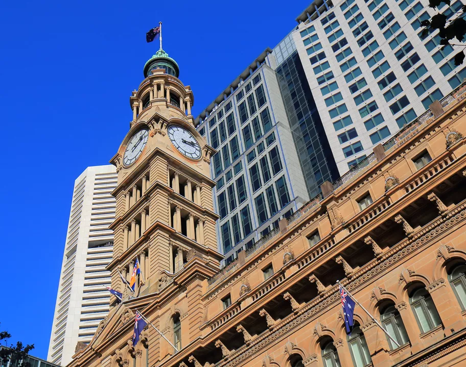 Martin Place area. 25 Martin Place overlooking in the background