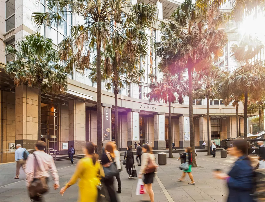 Outdoor area in front of the Servorp Chifley Building