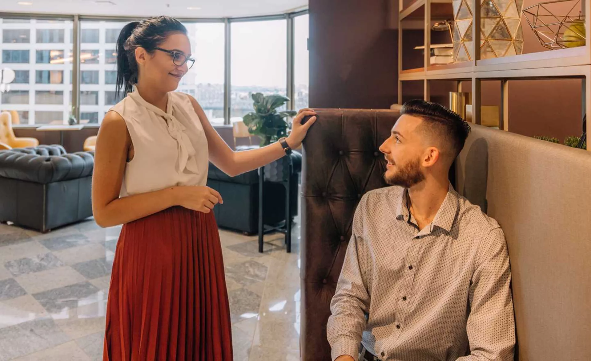 People meeting in a Serviced Office