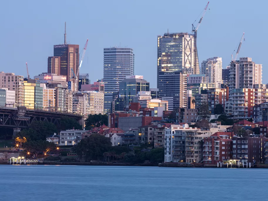 View of North Sydney and with an A grade building of Servcorp 100 Mount Street